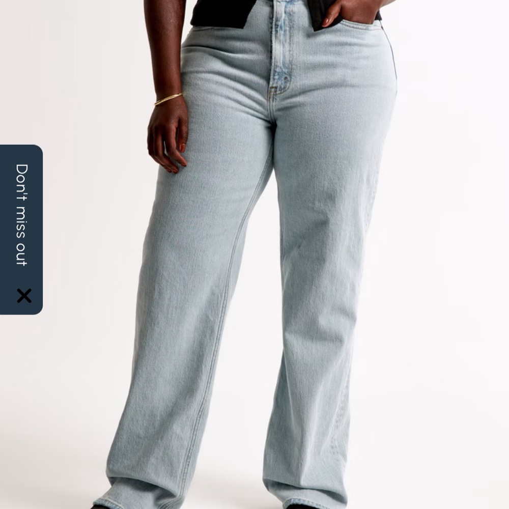 Abercrombie & Fitch Women's High Rise Light Blue Jeans